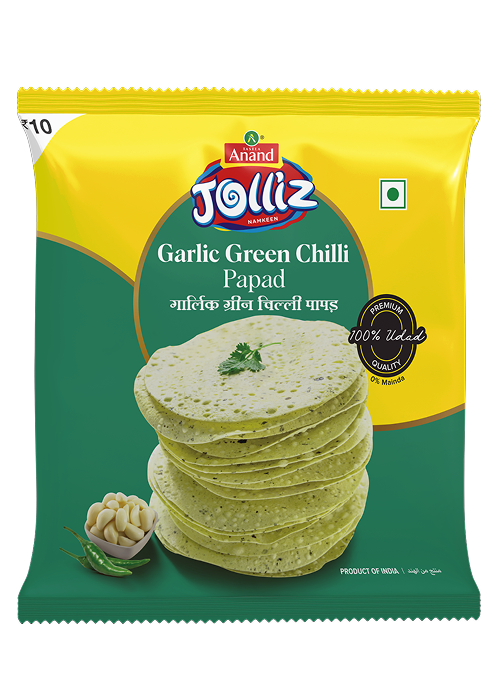 Garlic Green Chilli Papad