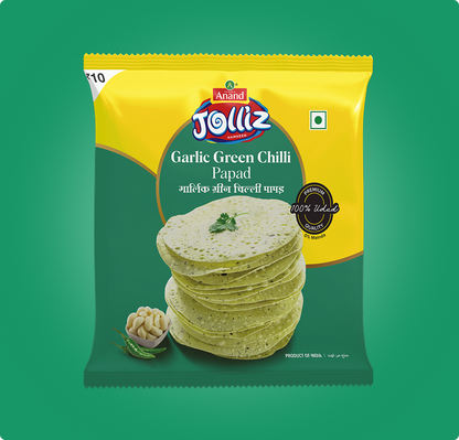 Garlic Green Chilli Papad