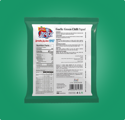 Garlic Green Chilli Papad
