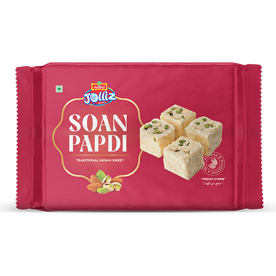 Soan papdi plastic wrap front